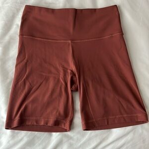 Aritzia Terracotta TNA Butter Biker Shorts